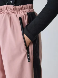 Baker by Ted Baker Pink Waterproof Logo-Tape Padded Ski Salopettes Trousers^ Pants & Leggings|Pants & Leggings