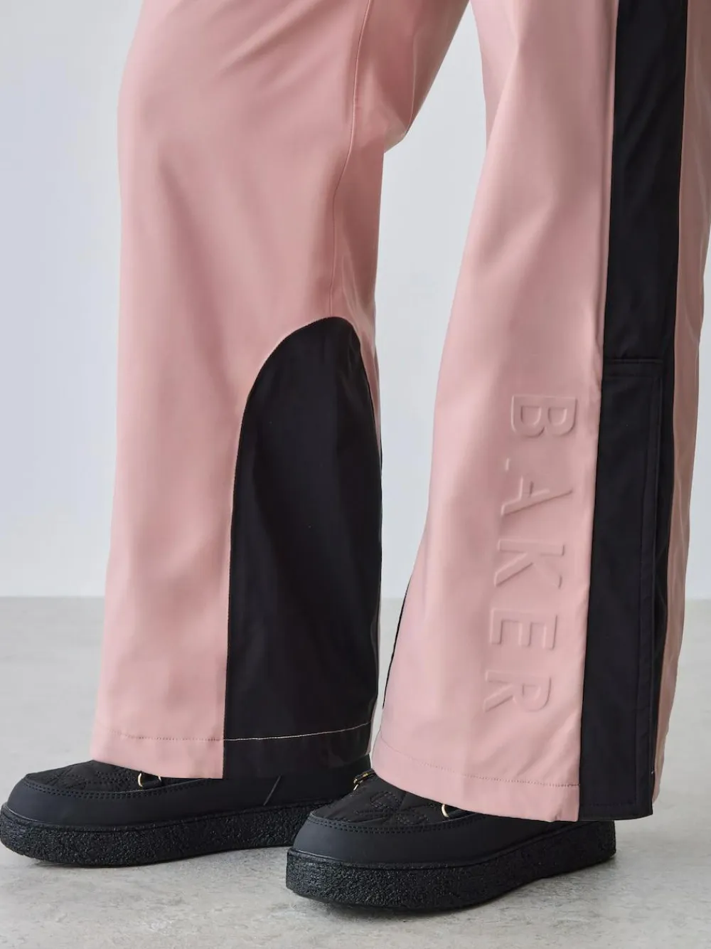 Baker by Ted Baker Pink Waterproof Logo-Tape Padded Ski Salopettes Trousers^ Pants & Leggings|Pants & Leggings