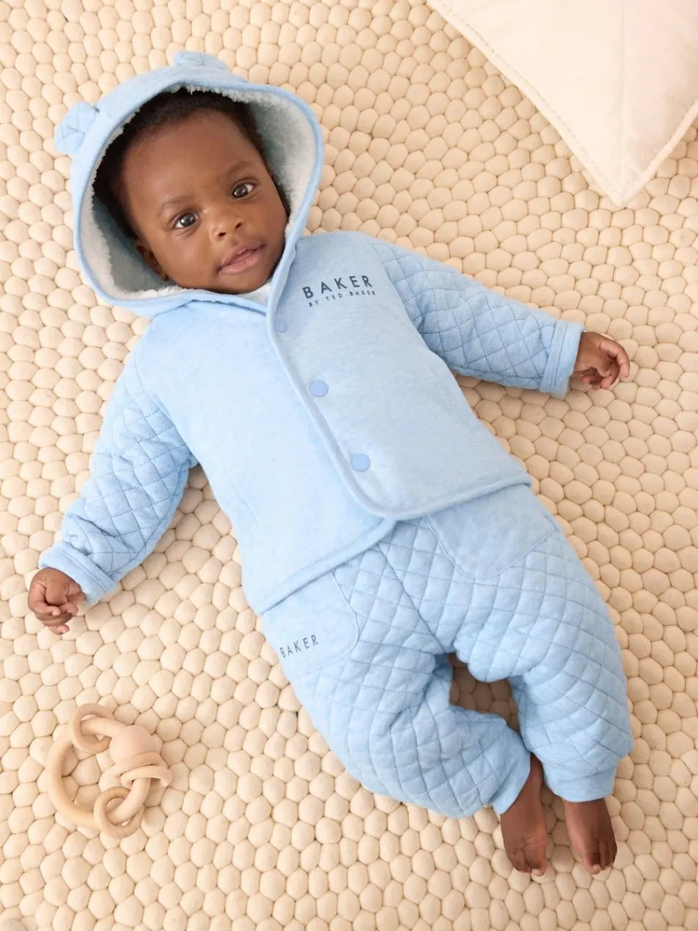 Baker by Ted Baker Quilted Jacket T-Shirt and Trousers 3 Piece Set^BOY Pants & Chinos