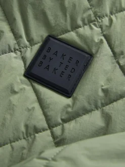 Baker by Ted Baker Sage Green Quilted Jacket^BOY Coats & Jackets|Snowsuits & Coats