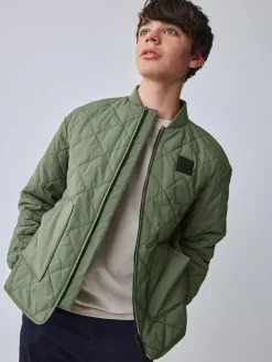 Baker by Ted Baker Sage Green Quilted Jacket^BOY Coats & Jackets|Snowsuits & Coats