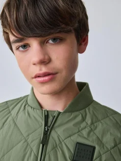 Baker by Ted Baker Sage Green Quilted Jacket^BOY Coats & Jackets|Snowsuits & Coats