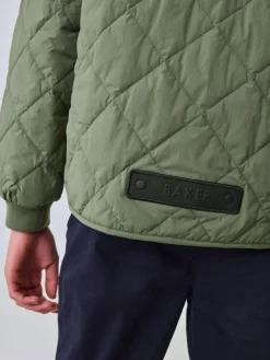 Baker by Ted Baker Sage Green Quilted Jacket^BOY Coats & Jackets|Snowsuits & Coats