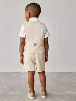 Baker by Ted Baker Shirt Waistcoat and Shorts Set^BOY Occasionwear