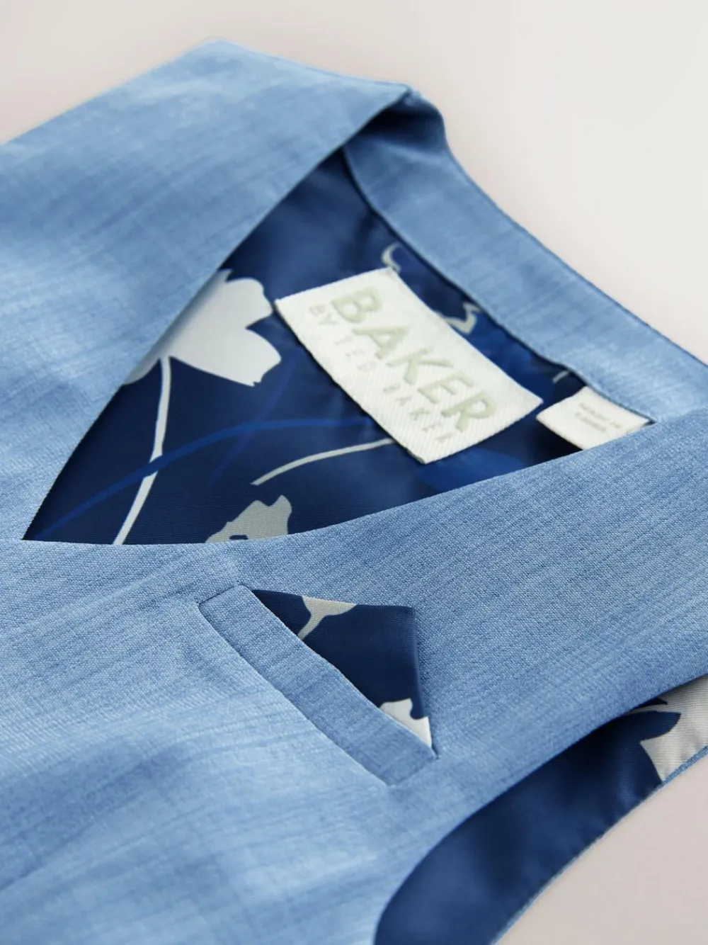 Online Baker by Ted Baker Shirt Waistcoat and Shorts Set Blue