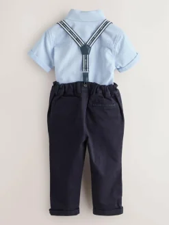 Clearance Baker by Ted Baker Shirt Trousers and Braces Set