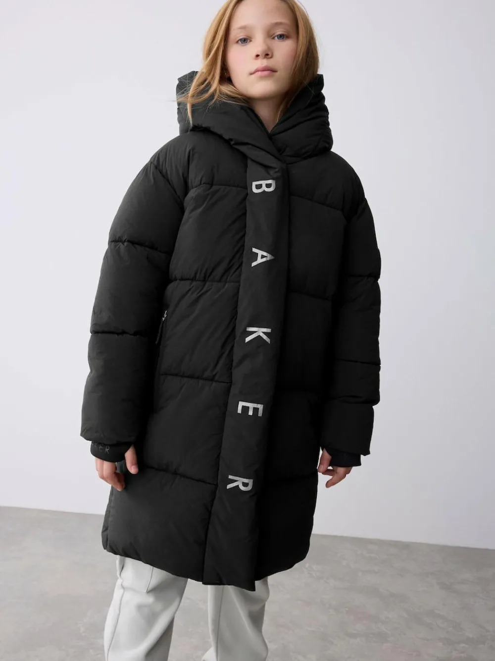 Online Baker by Ted Baker Shower Resistant Duvet Wrap Padded Black Coat