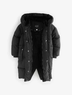 Online Baker by Ted Baker Shower Resistant Duvet Wrap Padded Black Coat