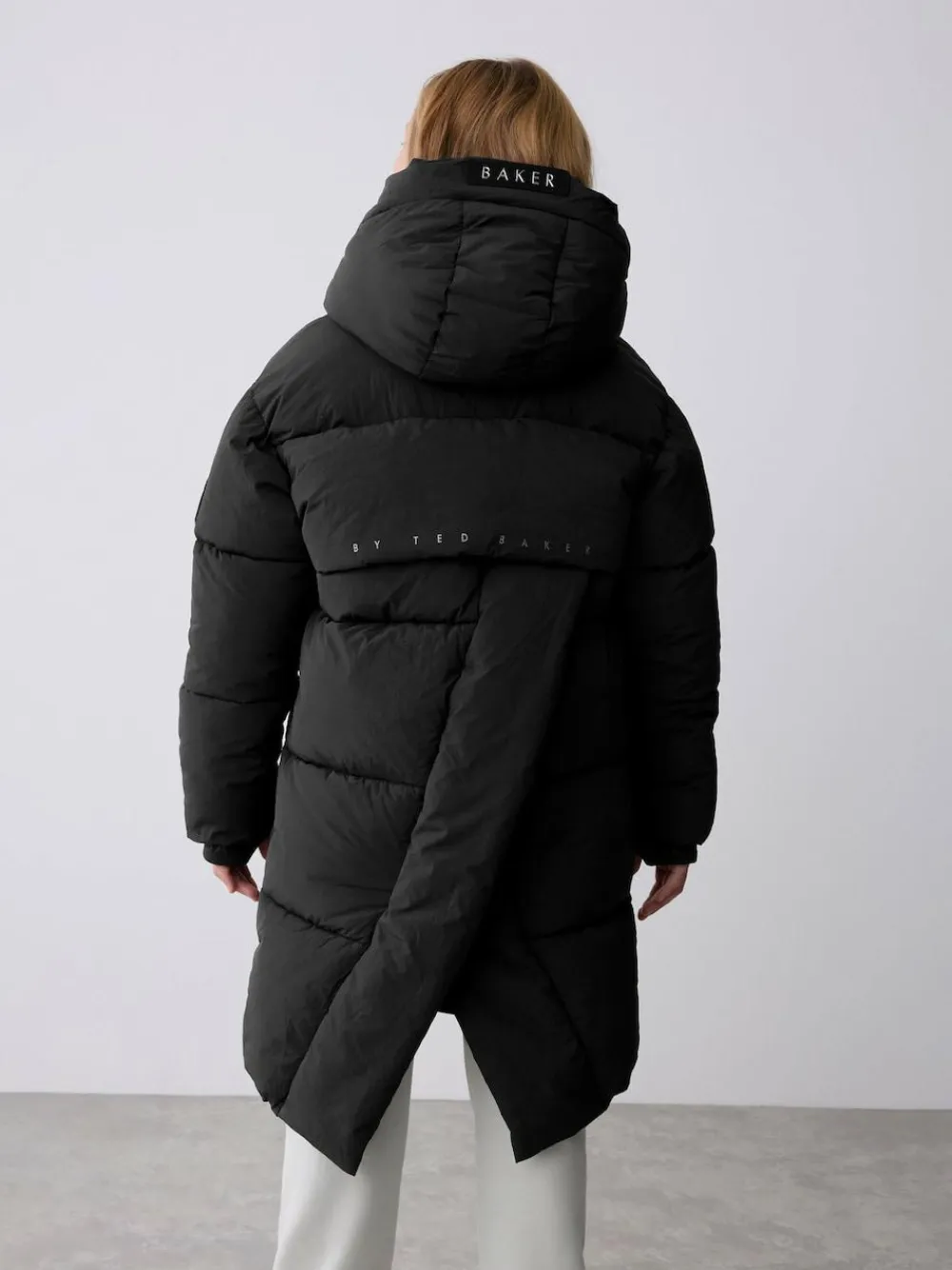 Online Baker by Ted Baker Shower Resistant Duvet Wrap Padded Black Coat