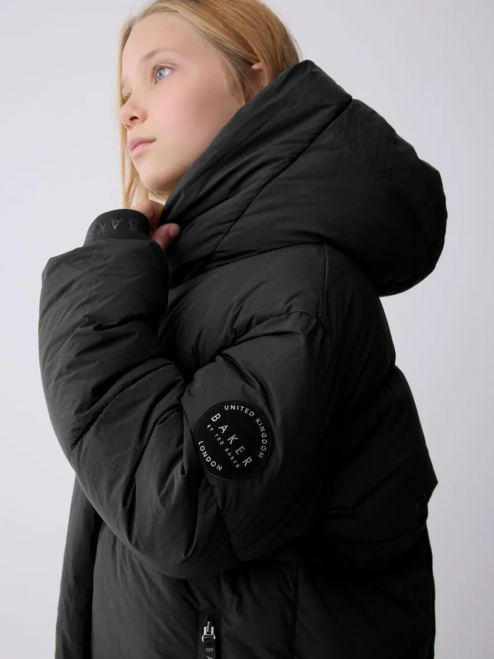 Online Baker by Ted Baker Shower Resistant Duvet Wrap Padded Black Coat