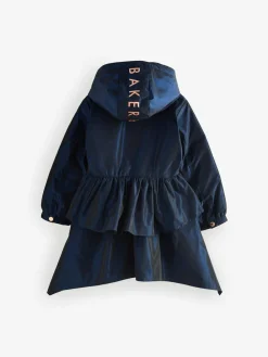 Baker by Ted Baker Shower Resistant Bow Frill Raincoat^ Jackets & Coats|Snowsuits & Coats