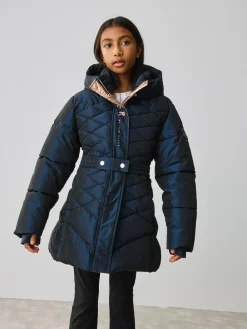 Baker by Ted Baker Shower Resistant Midweight Belted Padded Coat^ Jackets & Coats|Snowsuits & Coats