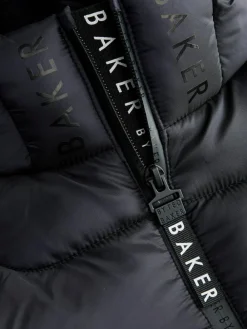 Online Baker by Ted Baker Shower Resistant Midweight Padded Coat Navy