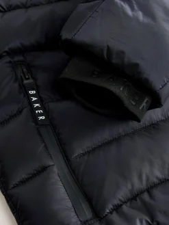 Online Baker by Ted Baker Shower Resistant Midweight Padded Coat Navy