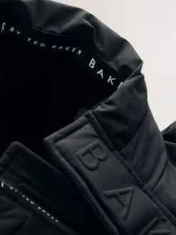 Hot Baker by Ted Baker Shower Resistant Longline Padded Coat Black