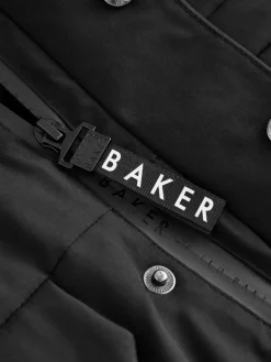 Hot Baker by Ted Baker Shower Resistant Padded Bomber Black Coat