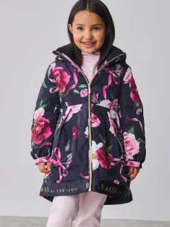 Baker by Ted Baker Shower Resistant Branded Hem Raincoat^ Jackets & Coats|Snowsuits & Coats