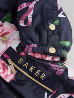 Baker by Ted Baker Shower Resistant Branded Hem Raincoat^ Jackets & Coats|Snowsuits & Coats