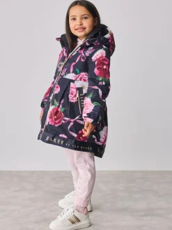 Baker by Ted Baker Shower Resistant Branded Hem Raincoat^ Jackets & Coats|Snowsuits & Coats