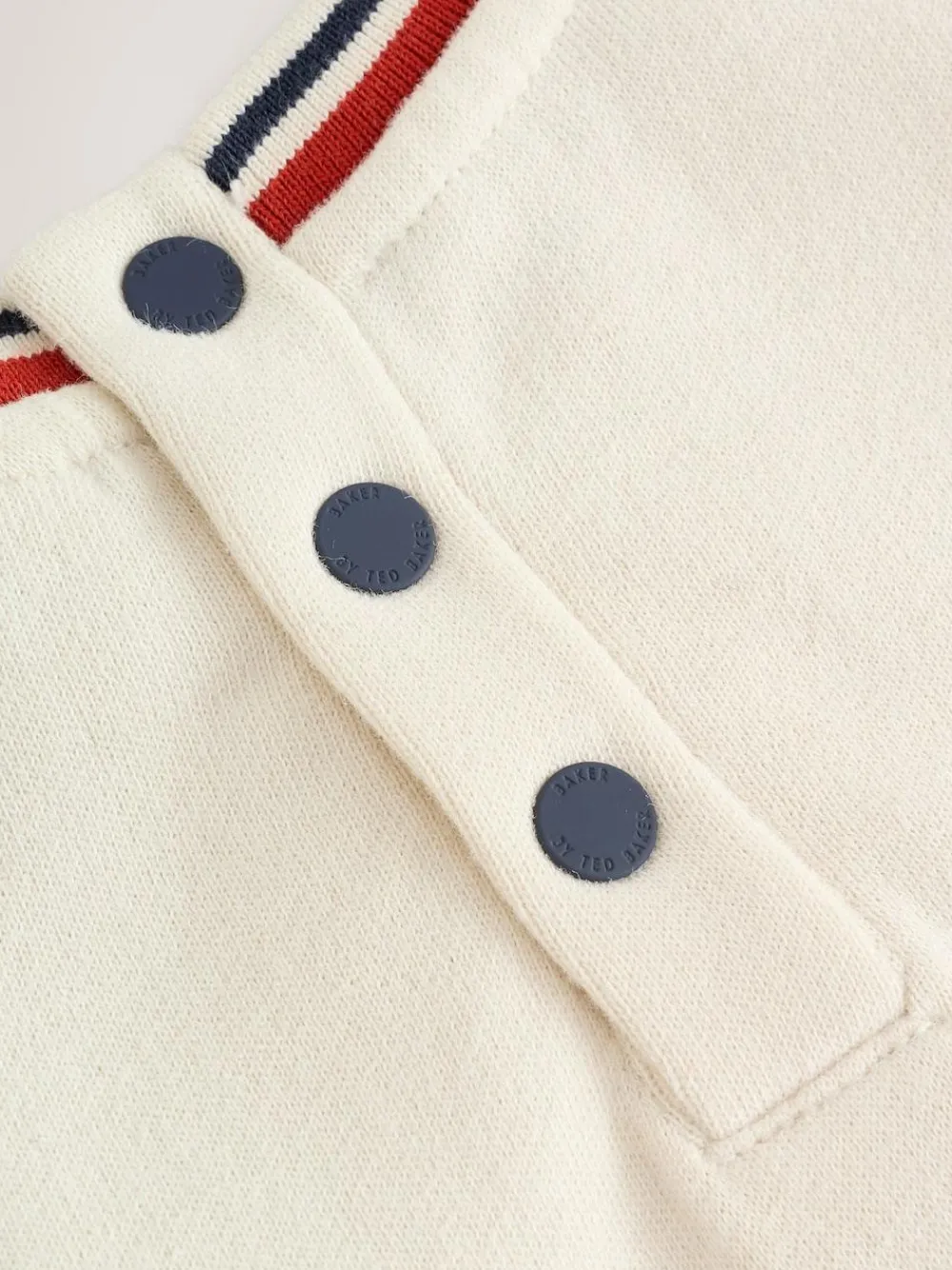 Baker by Ted Baker Stone Navy Red Varsity Romper^ Rompers & Overalls