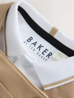 Baker by Ted Baker Stone Dungaree and Polo Shirt Set^BOY Dungarees