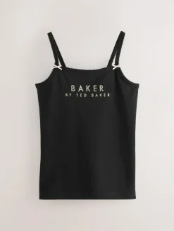 Hot Baker by Ted Baker Strappy Vests 3 Pack Black