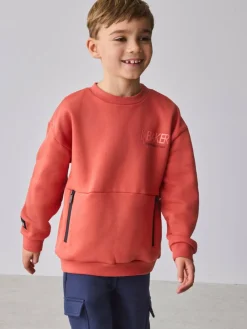 Best Baker by Ted Baker Sweatshirt and Cargo Joggers Set Red