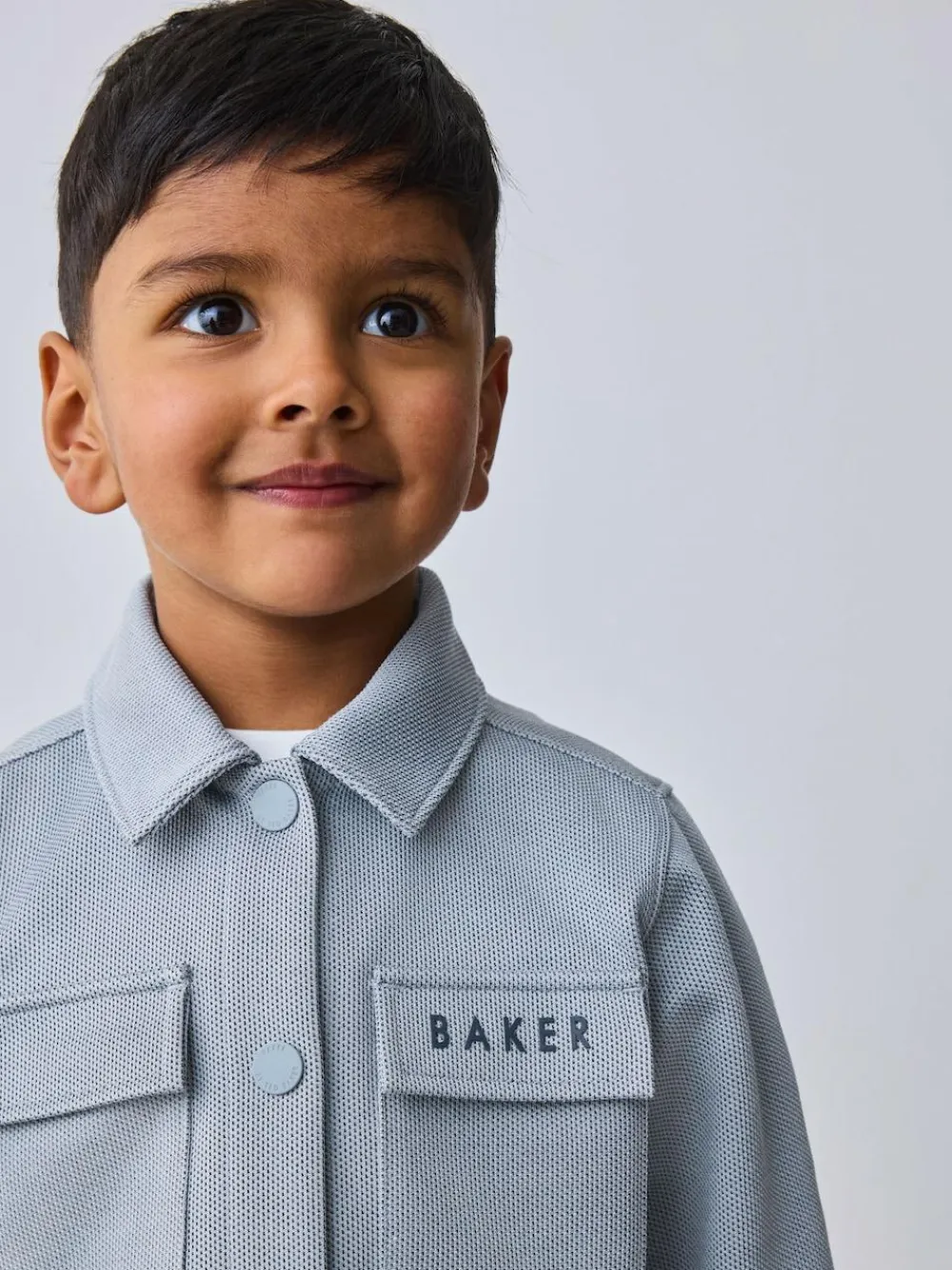 Baker by Ted Baker Textured Shacket, T-Shirt and Trousers Set^BOY Shirts