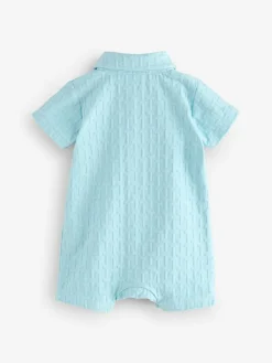 Baker by Ted Baker Textured Romper and Hat Set^ Rompers & Overalls