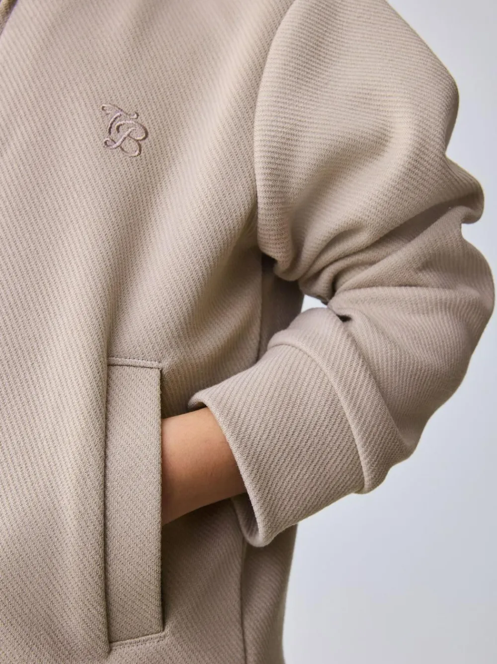 Baker by Ted Baker Textured Stone Jacket T-Shirt and Trousers Set