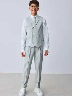 Discount Baker by Ted Baker Waistcoat, Shirt And Tie Set Grey