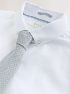 Discount Baker by Ted Baker Waistcoat, Shirt And Tie Set Grey