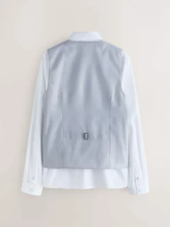 Discount Baker by Ted Baker Waistcoat, Shirt And Tie Set Grey