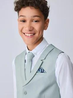 Baker by Ted Baker Waistcoat, Shirt And Tie Set Green