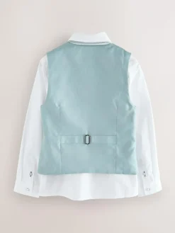 Baker by Ted Baker Waistcoat, Shirt And Tie Set Green