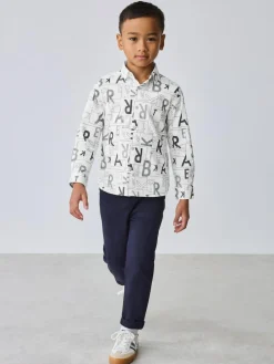 Baker by Ted Baker White Printed Shirt^BOY Shirts