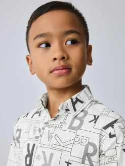 Baker by Ted Baker White Printed Shirt^BOY Shirts