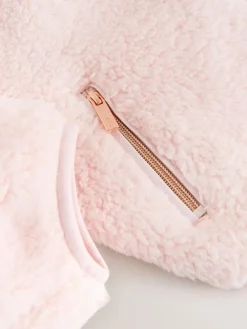 Baker by Ted Baker Zip-Through Hooded Borg Fleece Jacket^ Sweatshirts & Hoodies|Jackets & Coats