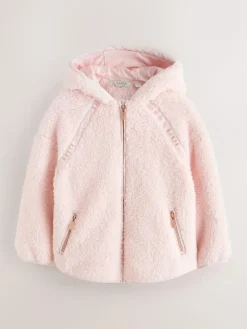 Baker by Ted Baker Zip-Through Hooded Borg Fleece Jacket^ Sweatshirts & Hoodies|Jackets & Coats