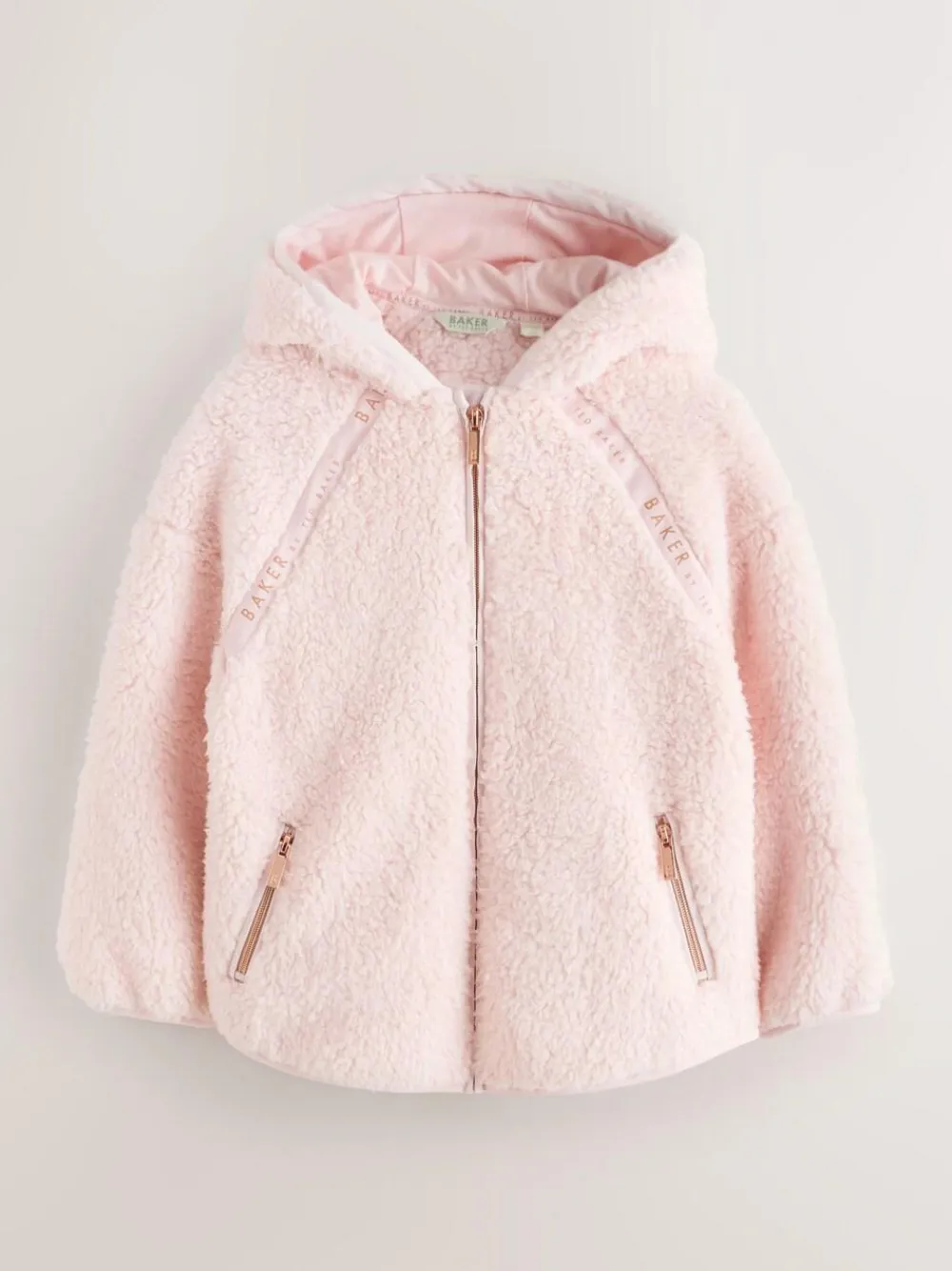 Baker by Ted Baker Zip-Through Hooded Borg Fleece Jacket^ Sweatshirts & Hoodies|Jackets & Coats