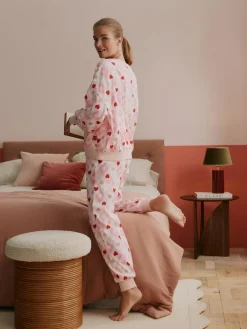 Bath & Body Works Pink Hearts Twosie Pyjamas^Women Pyjamas|All Night & Lounge