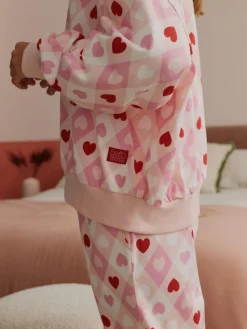 Bath & Body Works Pink Hearts Twosie Pyjamas^Women Pyjamas|All Night & Lounge