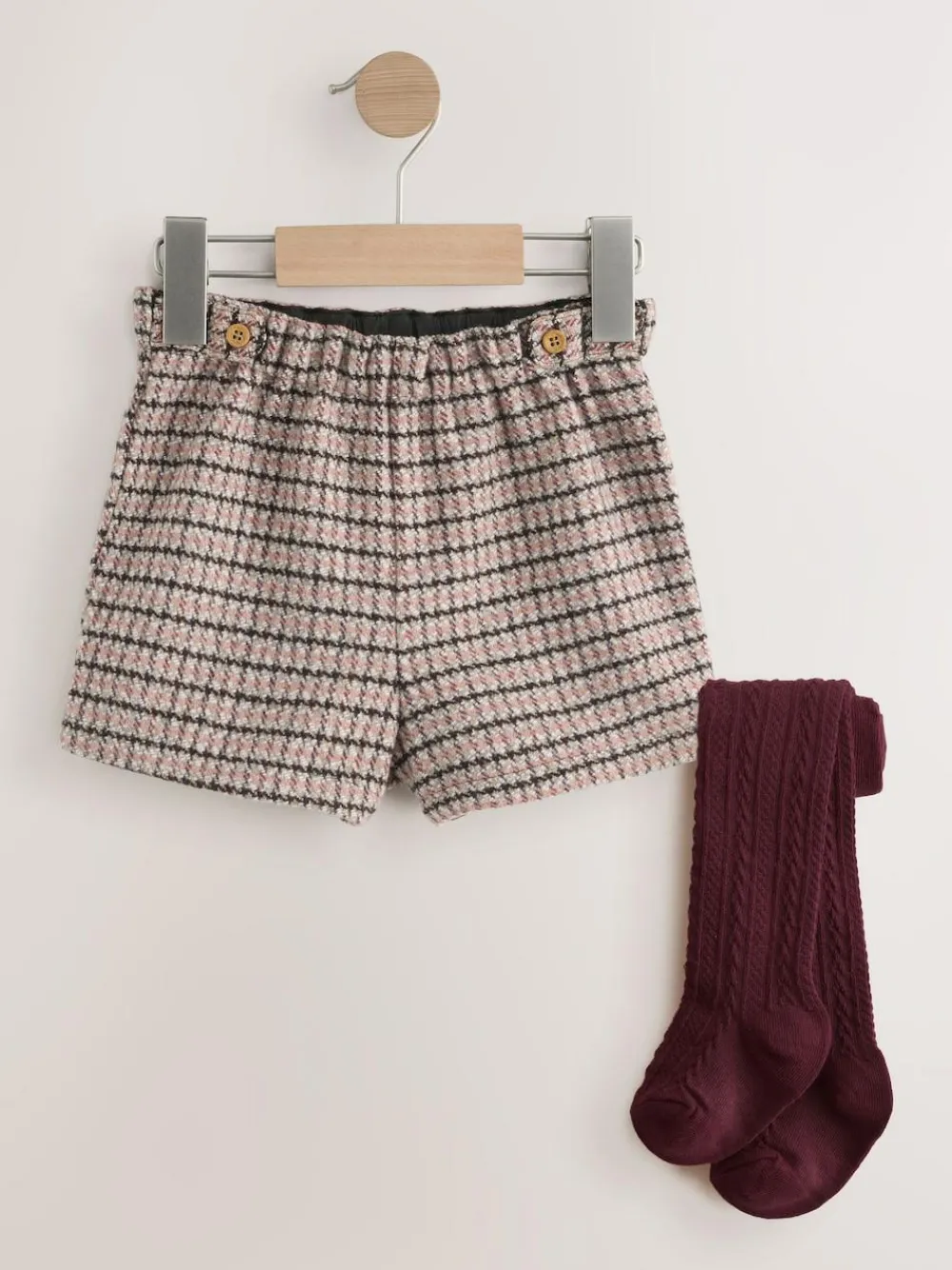 Next Berry Check Skort and Tights (3mths-7yrs)^ Shorts