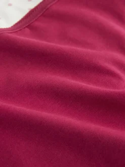 Next Berry Pink High Waist High Leg Cotton Rich Knickers 5 Pack^Women Panties