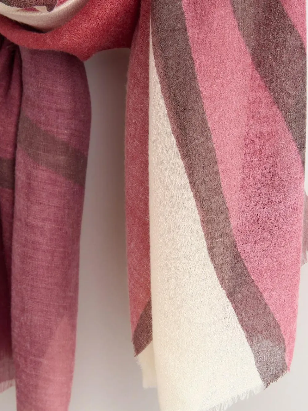 Discount Next Berry Red Abstract Lightweight Scarf
