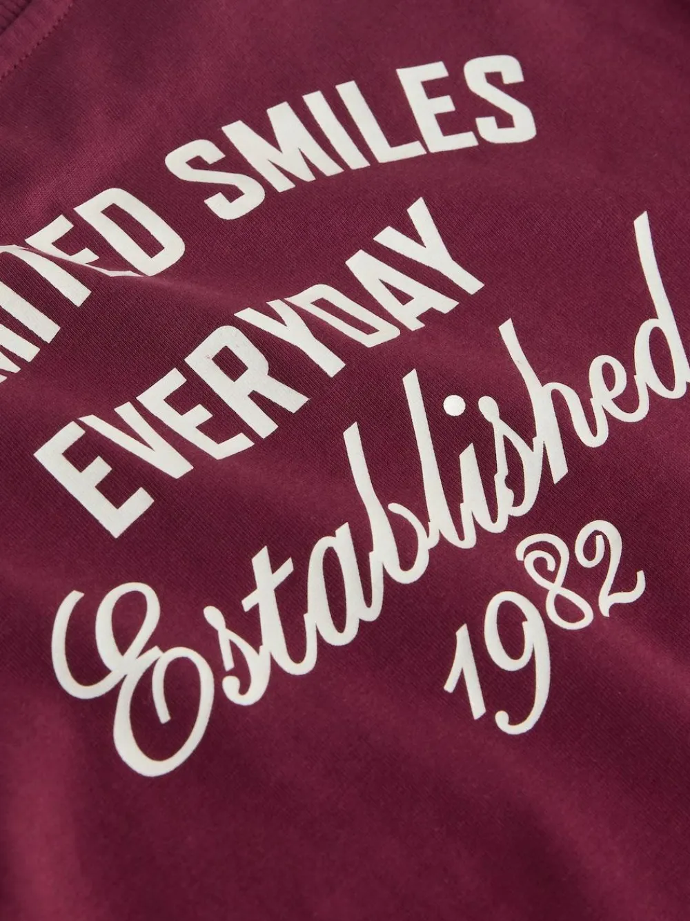 Next Berry Red Slogan Short Sleeve Back Print T-Shirt (3mths-7yrs)