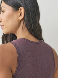 Discount Next Thermal Maximum Warmth Cosy Ribbed Vest Berry