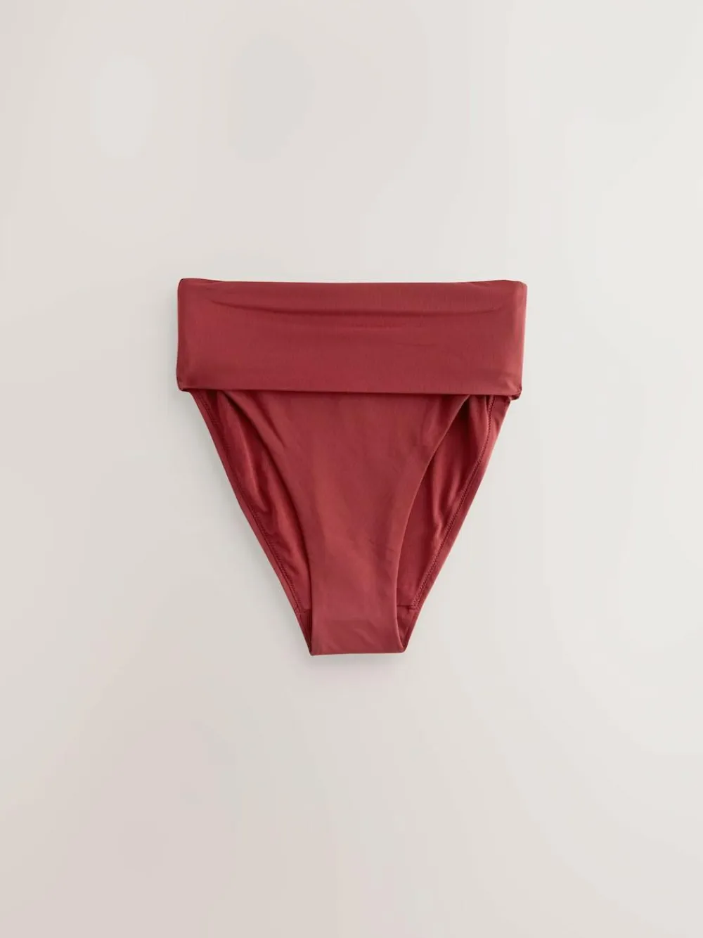 Hot Next Berry Wine High Waist High Leg Roll Top