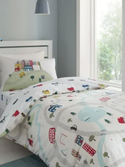 Bianca White Cotton Transport Duvet Cover Set^ Branded Bedlinen