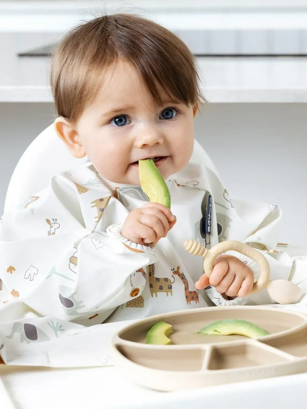 Bibado Fawn Coverall Weaning Bib